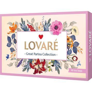 Подарункова колекція чаю Lovare Great Partea Collection Асорті 18 видів по 5 шт bt0010 фото