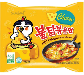 Локшина рамен Samyang Buldak Hot Chicken Ramen Cheese1 шт ap0008 фото