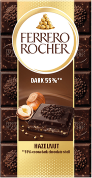Шоколад Чорний Ferrero Rocher із лісовими горіхами 90 г cho0005 фото