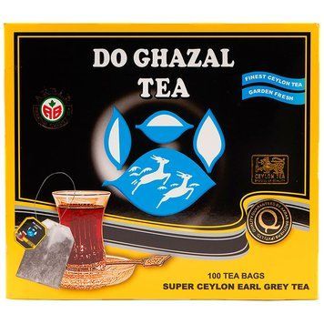 Черный цейлонский чай с бергамотом Akbar Do Ghazal Earl Gray Tea в пакетиках 100шт bt0008 фото